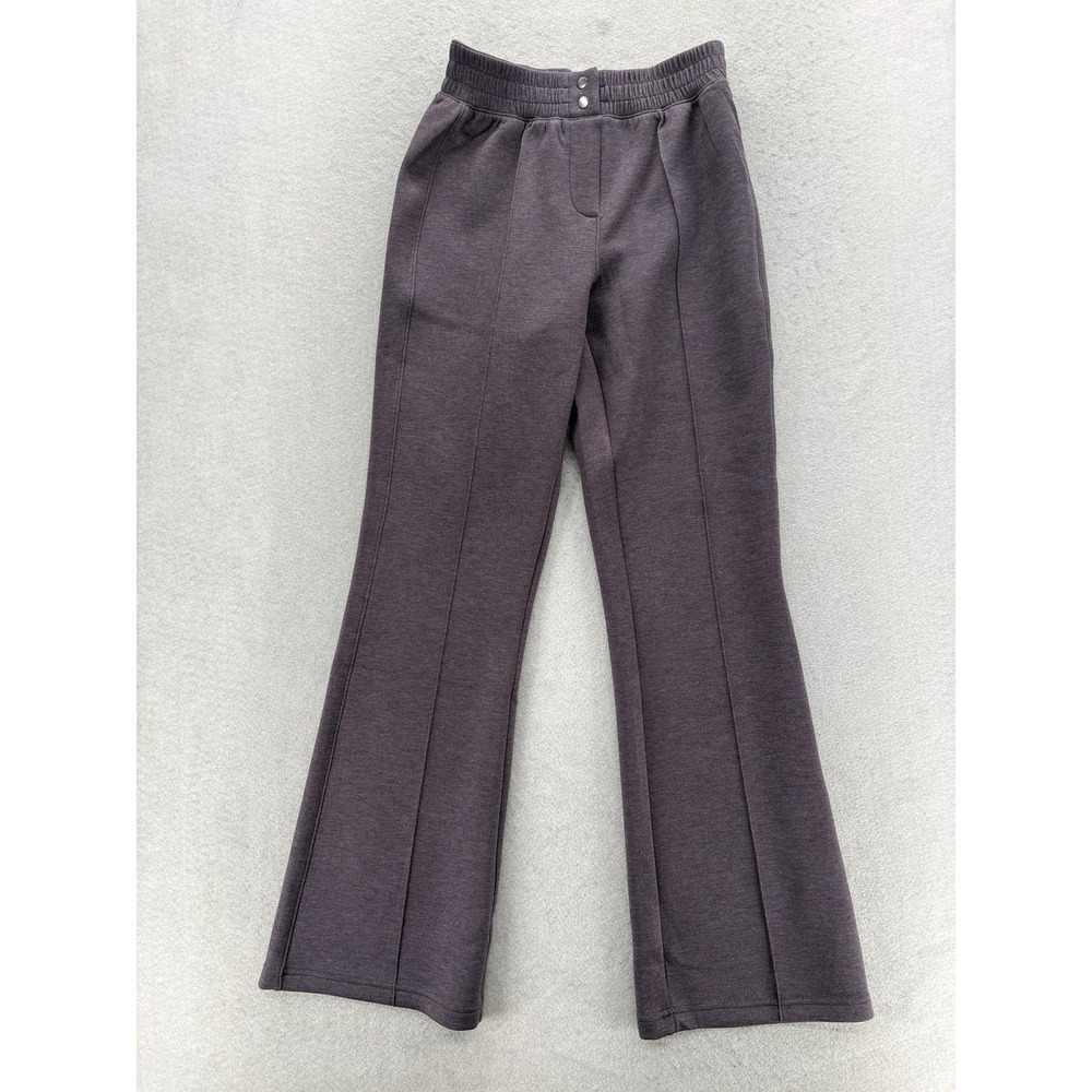 Spanx AirEssentials Pintuck Wide Leg Pants Womens XS Gray 4 Way Stretch Lounge